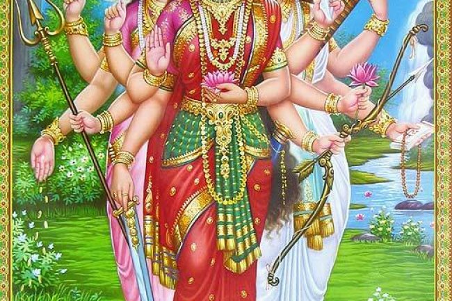 लक्ष्मी, सरस्वती और गंगा का परस्पर श्राप देना