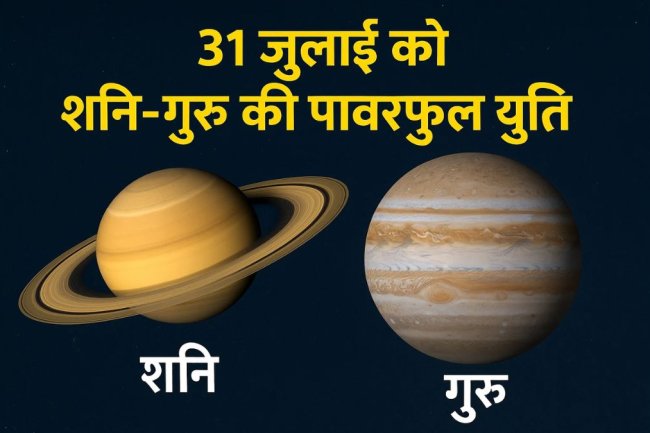 31 जुलाई को शनि-गुरु का शतांक योग: इन राशियों की किस्मत में आएगा बड़ा मोड़, मिलेंगे धन और प्रतिष्ठा के अवसर